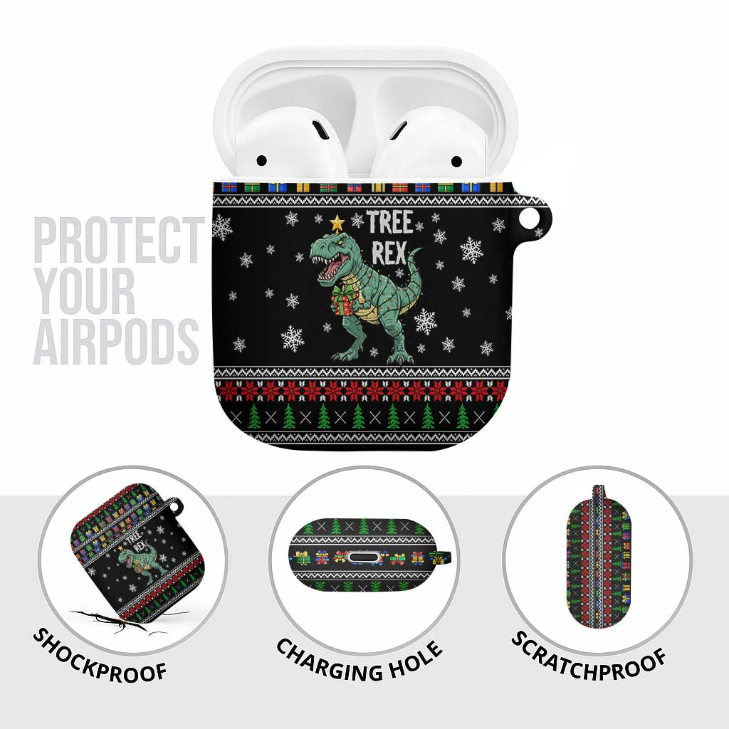 Tree Rex Christmas AirPods Case Xmas Holiday Patterns - Wonder Print Shop