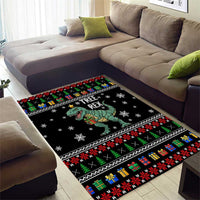 Tree Rex Christmas Area Rug Xmas Holiday Patterns - Wonder Print Shop