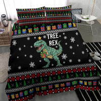 Tree Rex Christmas Bedding Set Xmas Holiday Patterns - Wonder Print Shop