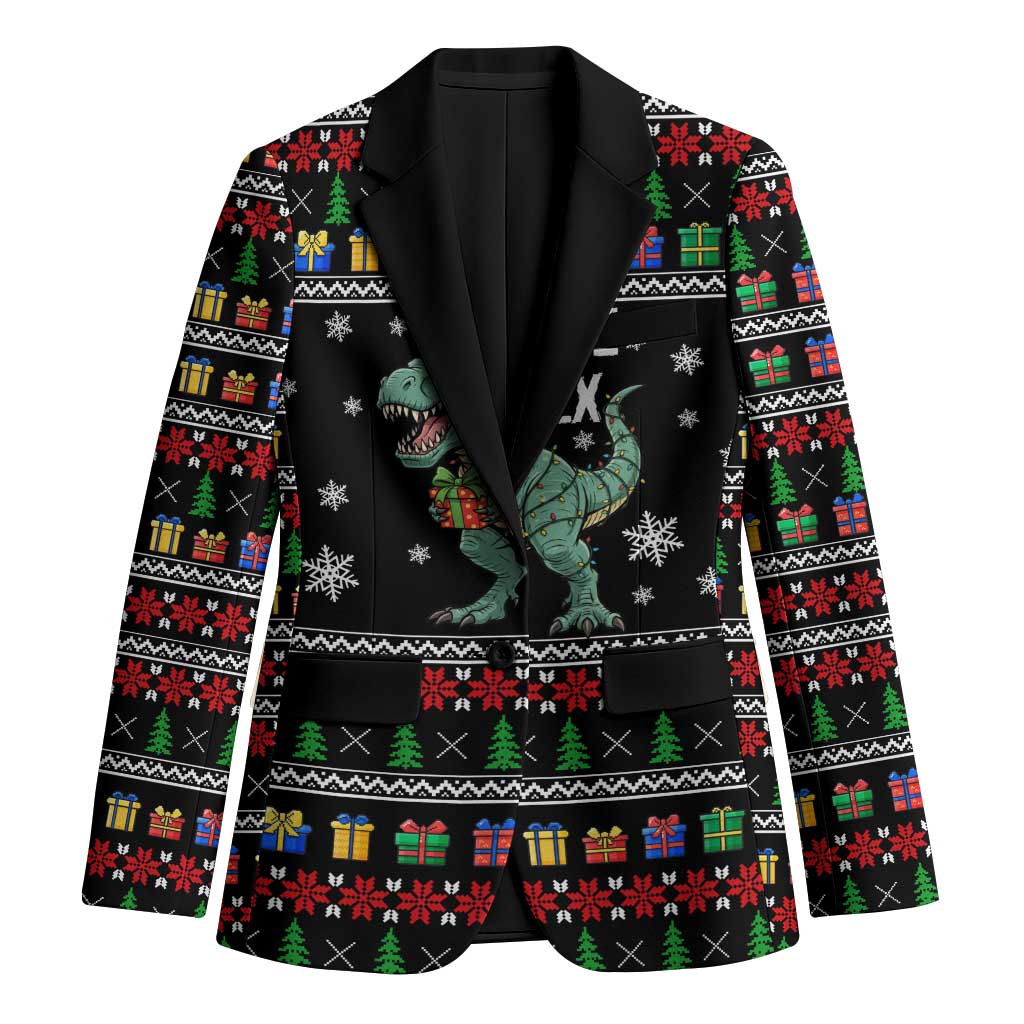 Tree Rex Christmas Blazer Xmas Holiday Patterns - Wonder Print Shop