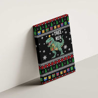 Tree Rex Christmas Canvas Wall Art Xmas Holiday Patterns - Wonder Print Shop