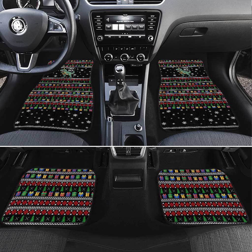 Tree Rex Christmas Car Mats Xmas Holiday Patterns - Wonder Print Shop