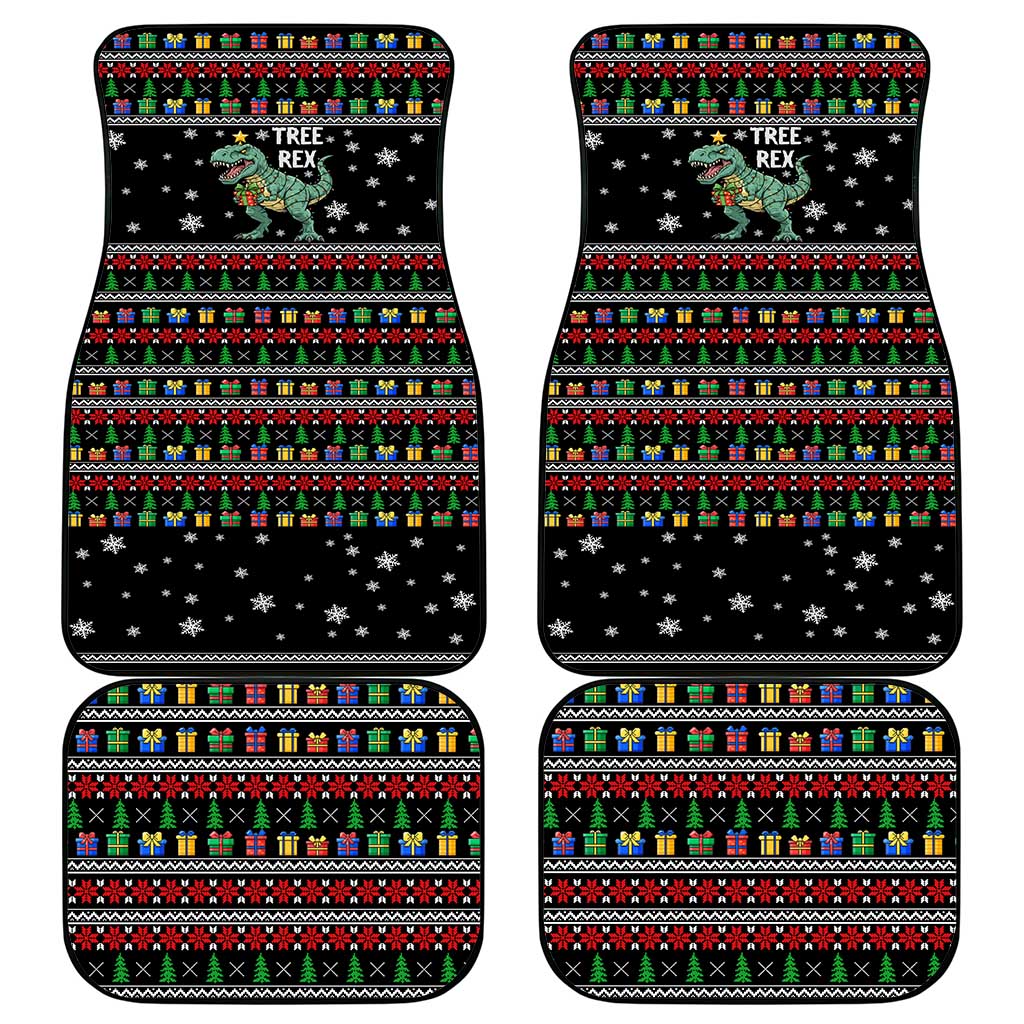 Tree Rex Christmas Car Mats Xmas Holiday Patterns - Wonder Print Shop
