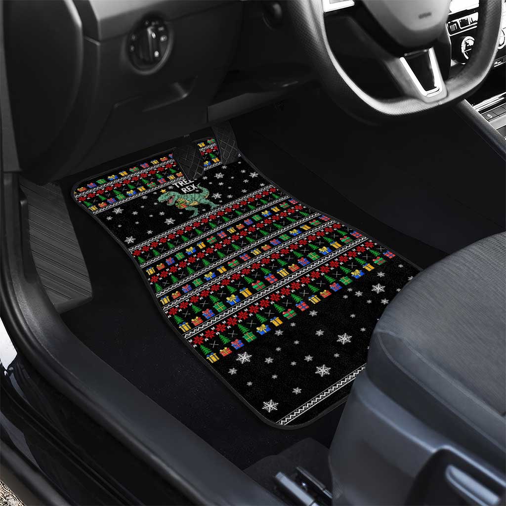 Tree Rex Christmas Car Mats Xmas Holiday Patterns - Wonder Print Shop