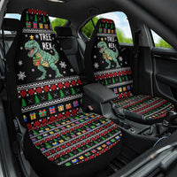 Tree Rex Christmas Car Seat Cover Xmas Holiday Patterns - Wonder Print Shop