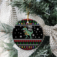 Tree Rex Christmas Ceramic Ornament Xmas Holiday Patterns - Wonder Print Shop