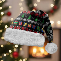Tree Rex Christmas Santa Hat Xmas Holiday Patterns - Wonder Print Shop