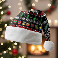 Tree Rex Christmas Santa Hat Xmas Holiday Patterns - Wonder Print Shop