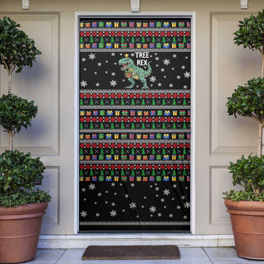 Tree Rex Christmas Door Cover Xmas Holiday Patterns - Wonder Print Shop