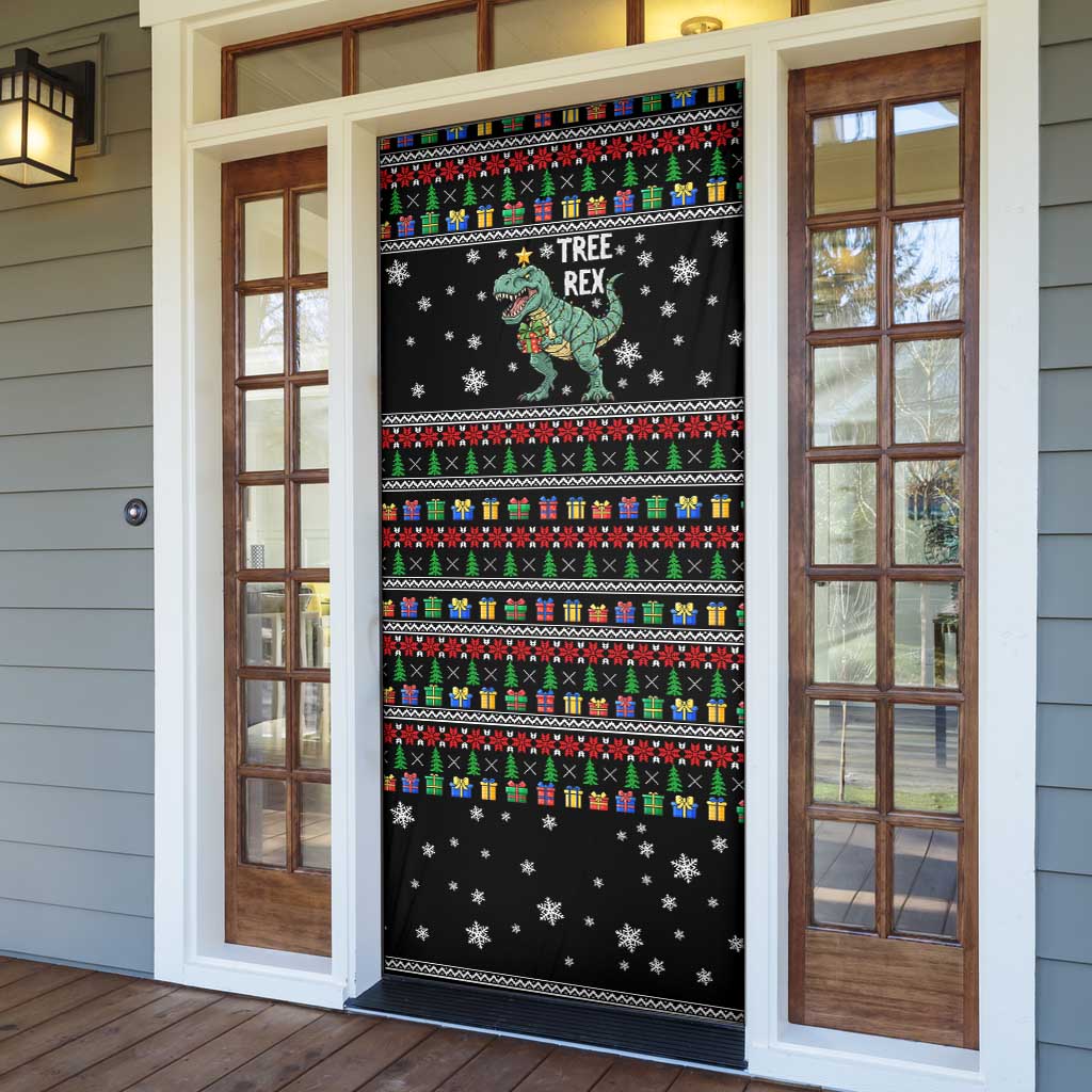 Tree Rex Christmas Door Cover Xmas Holiday Patterns - Wonder Print Shop