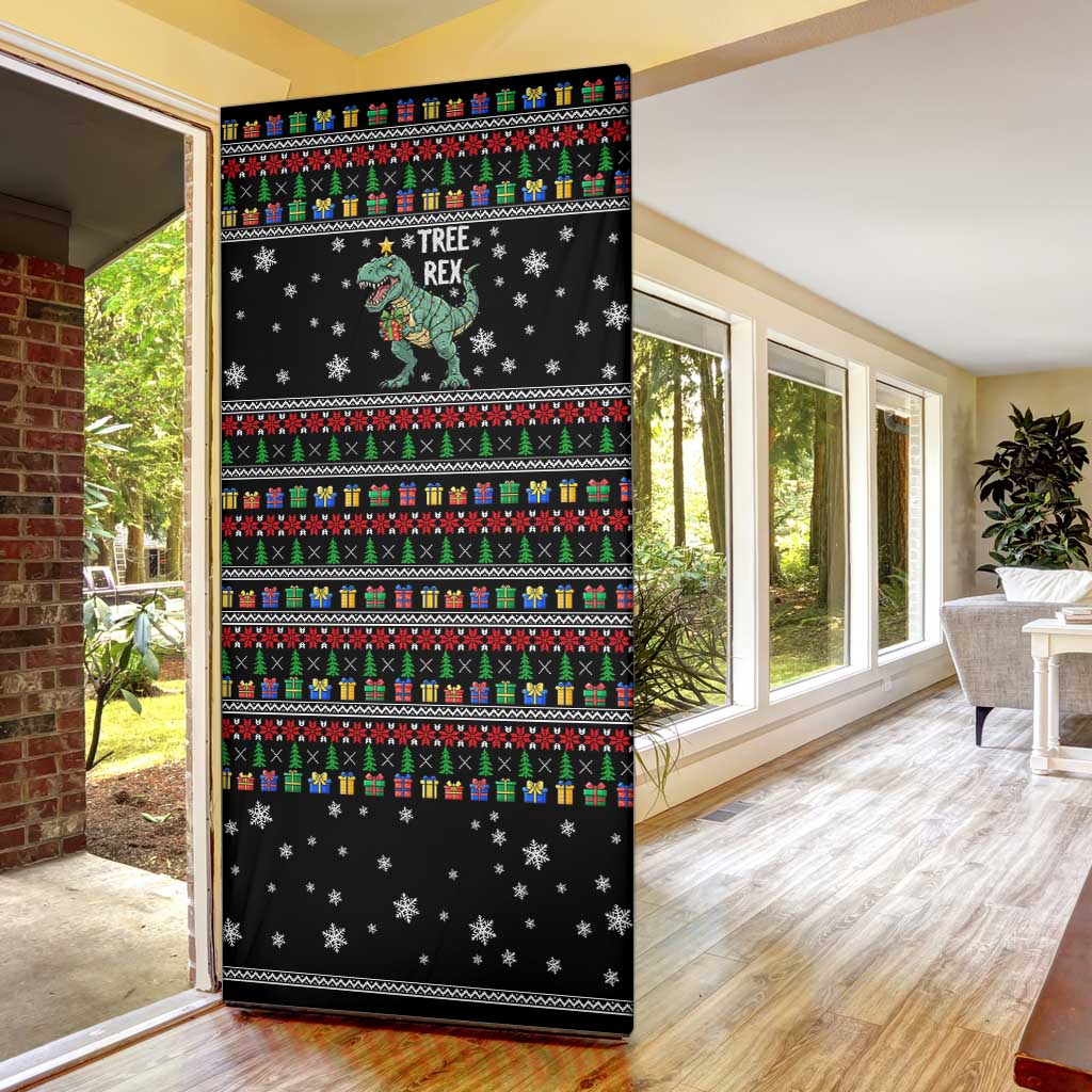 Tree Rex Christmas Door Cover Xmas Holiday Patterns - Wonder Print Shop