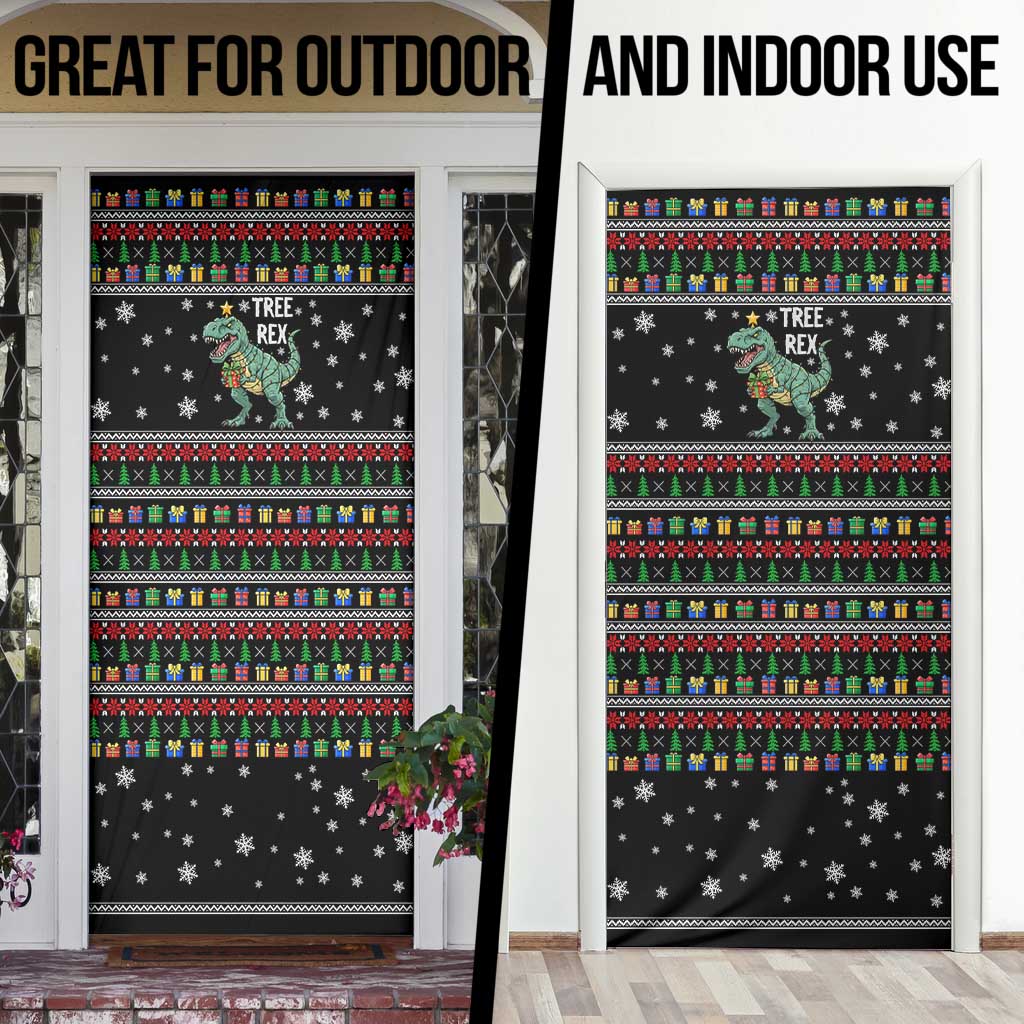 Tree Rex Christmas Door Cover Xmas Holiday Patterns - Wonder Print Shop