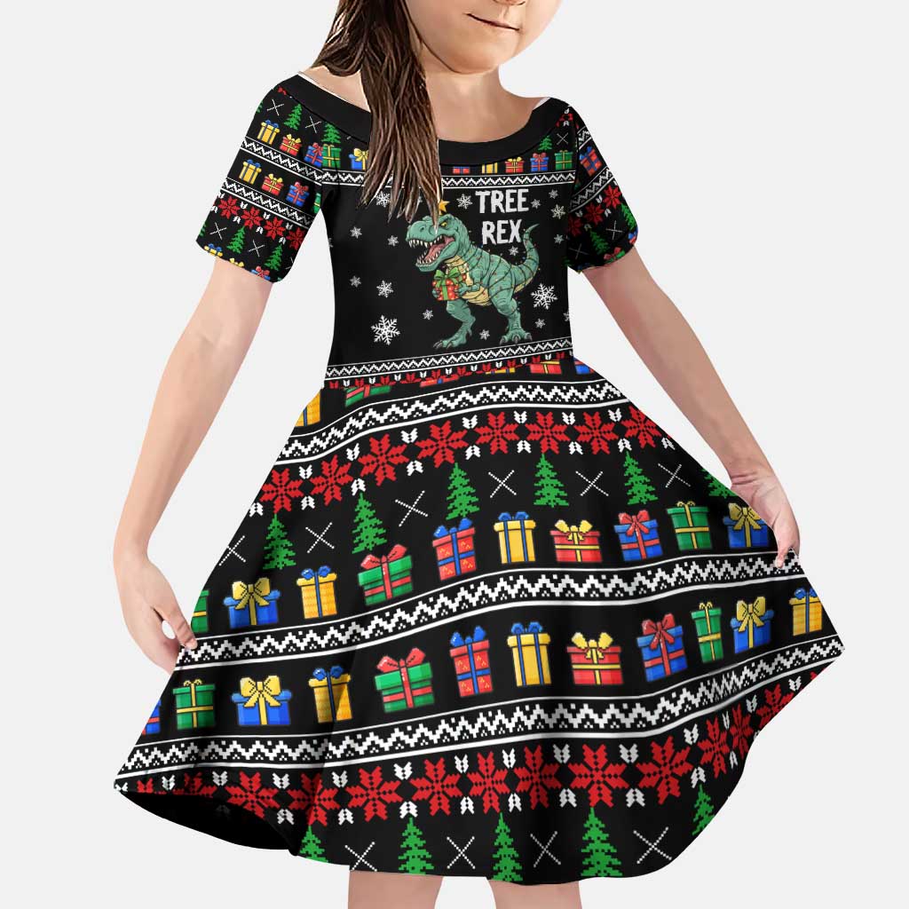 Tree Rex Christmas Family Matching Mermaid Dress and Hawaiian Shirt Xmas Holiday Patterns - Wonder Print Shop