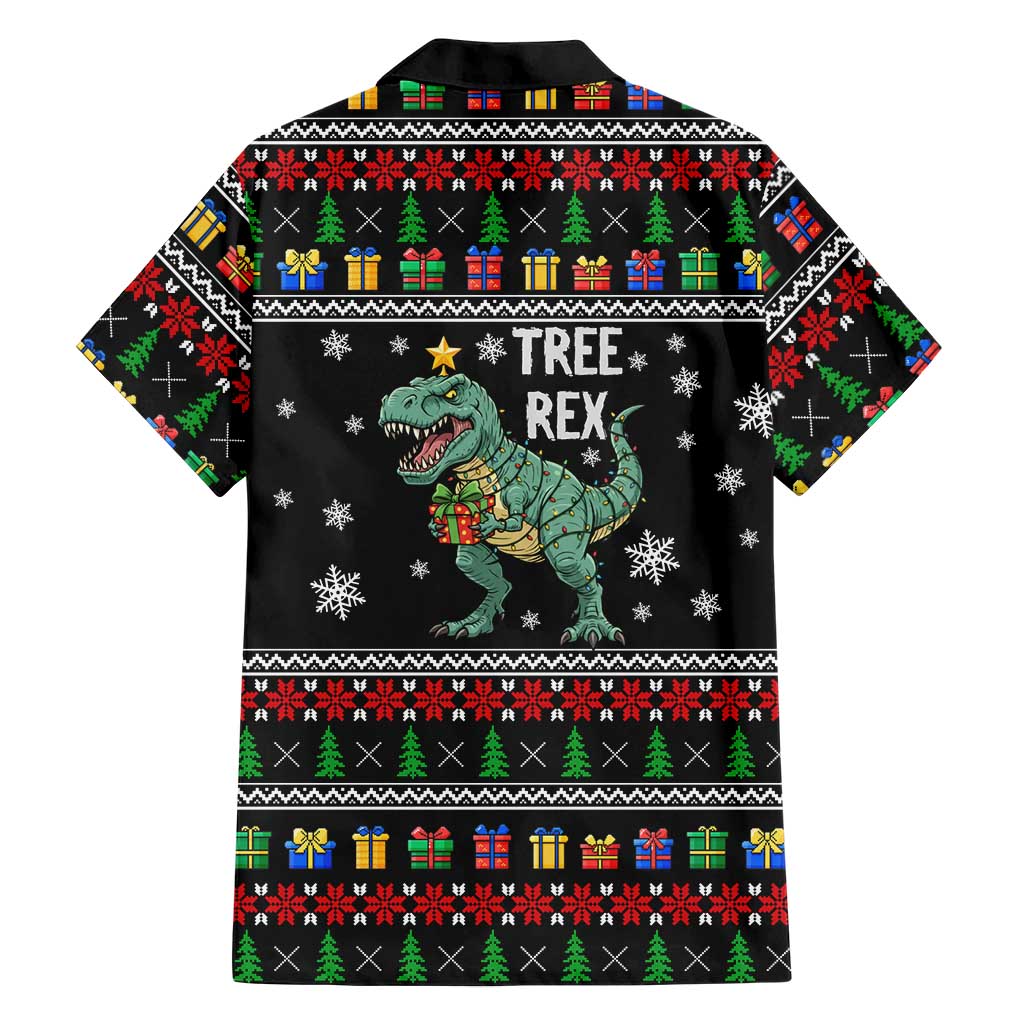 Tree Rex Christmas Family Matching Mermaid Dress and Hawaiian Shirt Xmas Holiday Patterns - Wonder Print Shop