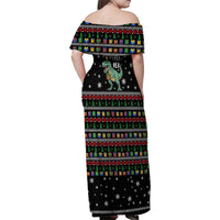 Tree Rex Christmas Family Matching Off Shoulder Maxi Dress and Hawaiian Shirt Xmas Holiday Patterns - Wonder Print Shop