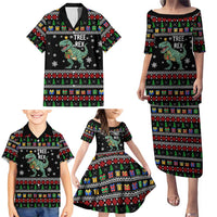 Tree Rex Christmas Family Matching Puletasi and Hawaiian Shirt Xmas Holiday Patterns - Wonder Print Shop