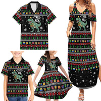 Tree Rex Christmas Family Matching Summer Maxi Dress and Hawaiian Shirt Xmas Holiday Patterns - Wonder Print Shop