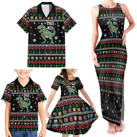 Tree Rex Christmas Family Matching Tank Maxi Dress and Hawaiian Shirt Xmas Holiday Patterns - Wonder Print Shop