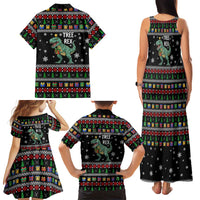 Tree Rex Christmas Family Matching Tank Maxi Dress and Hawaiian Shirt Xmas Holiday Patterns - Wonder Print Shop