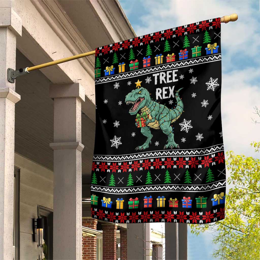 Tree Rex Christmas Garden Flag Xmas Holiday Patterns - Wonder Print Shop