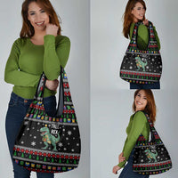 Tree Rex Christmas Grocery Bag Xmas Holiday Patterns - Wonder Print Shop