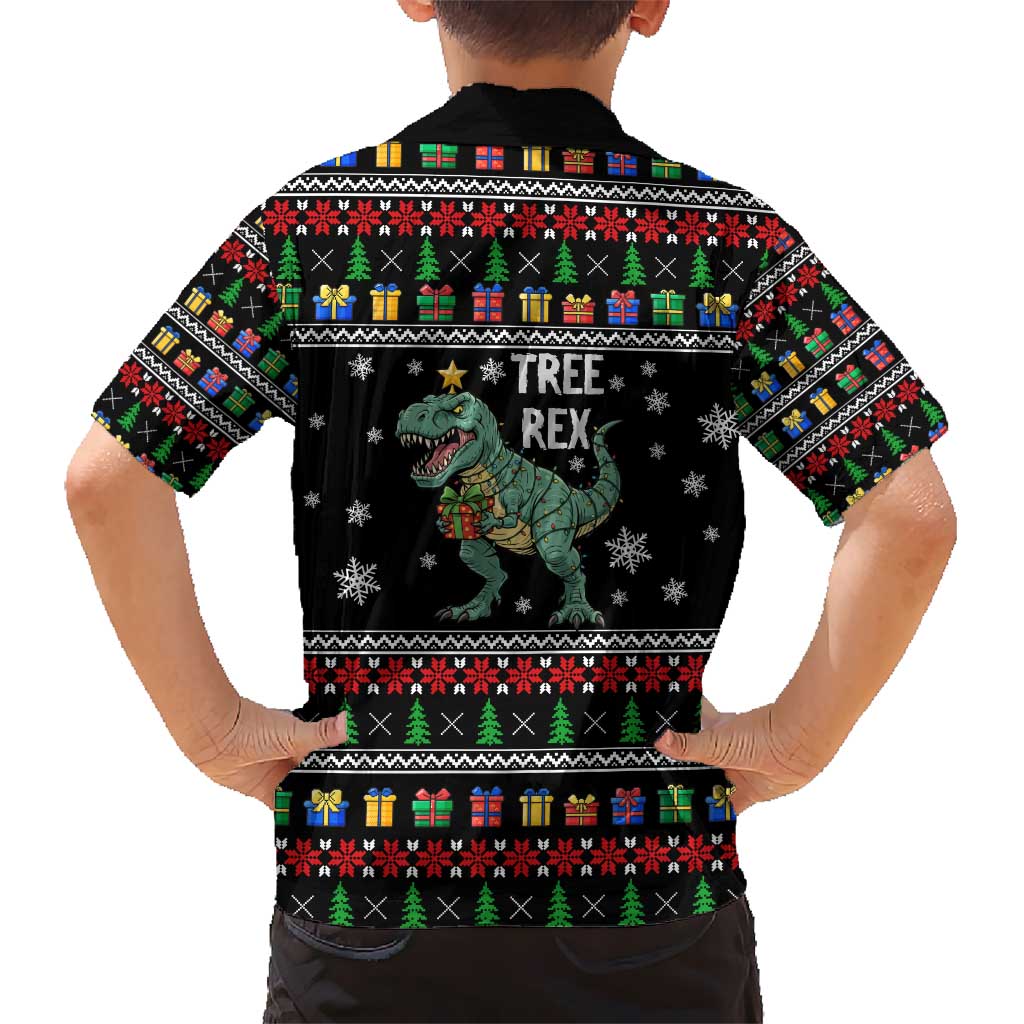 Tree Rex Christmas Hawaiian Shirt Xmas Holiday Patterns - Wonder Print Shop