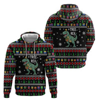 Tree Rex Christmas Hoodie Xmas Holiday Patterns - Wonder Print Shop