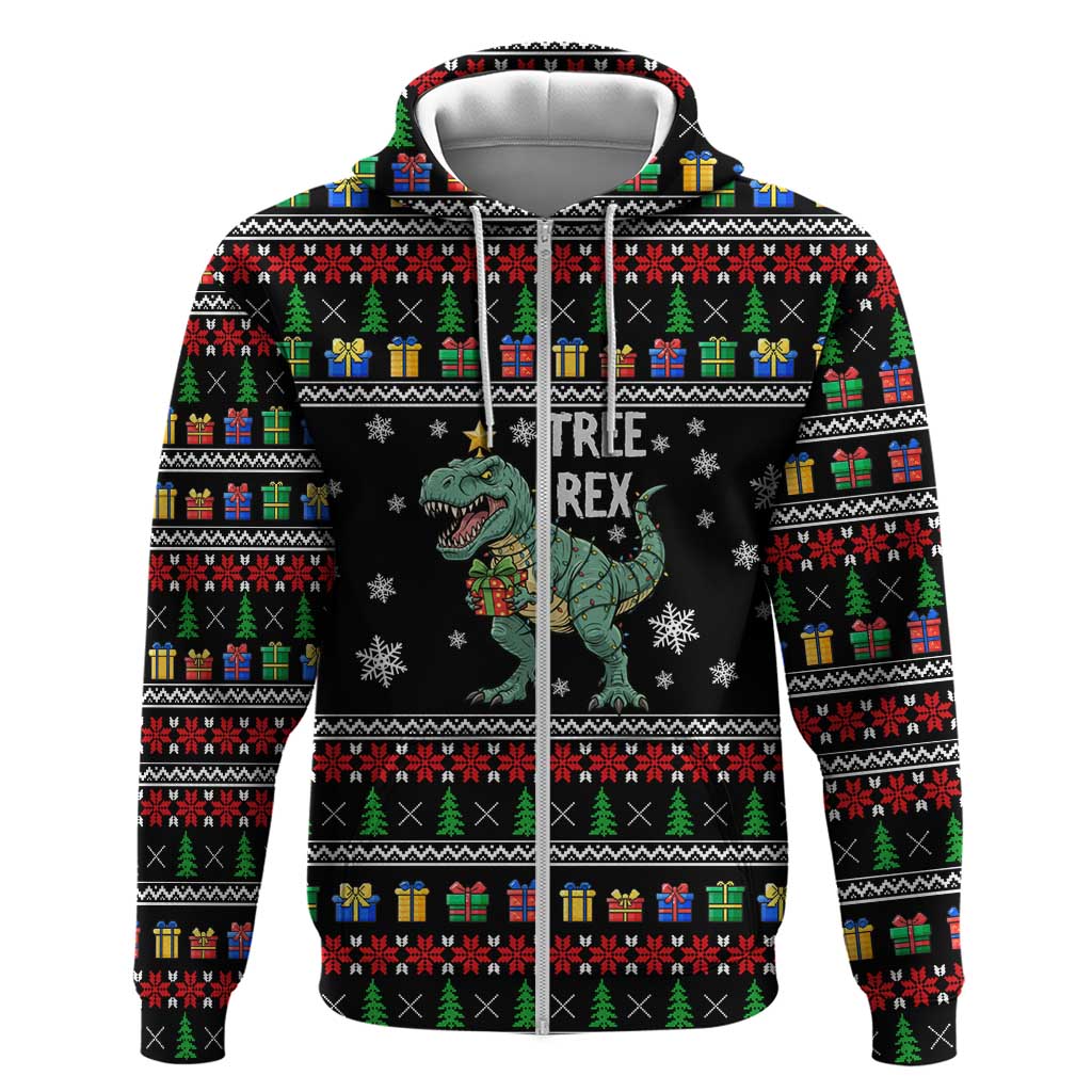 Tree Rex Christmas Hoodie Xmas Holiday Patterns - Wonder Print Shop