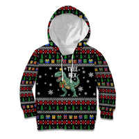 Tree Rex Christmas Kid Hoodie Xmas Holiday Patterns - Wonder Print Shop