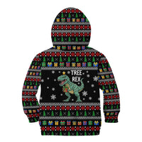 Tree Rex Christmas Kid Hoodie Xmas Holiday Patterns - Wonder Print Shop