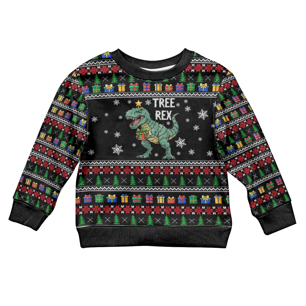 Tree Rex Christmas Kid Ugly Christmas Sweater Xmas Holiday Patterns - Wonder Print Shop