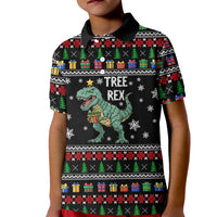 Tree Rex Christmas Kid Polo Shirt Xmas Holiday Patterns - Wonder Print Shop