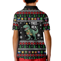 Tree Rex Christmas Kid Polo Shirt Xmas Holiday Patterns - Wonder Print Shop