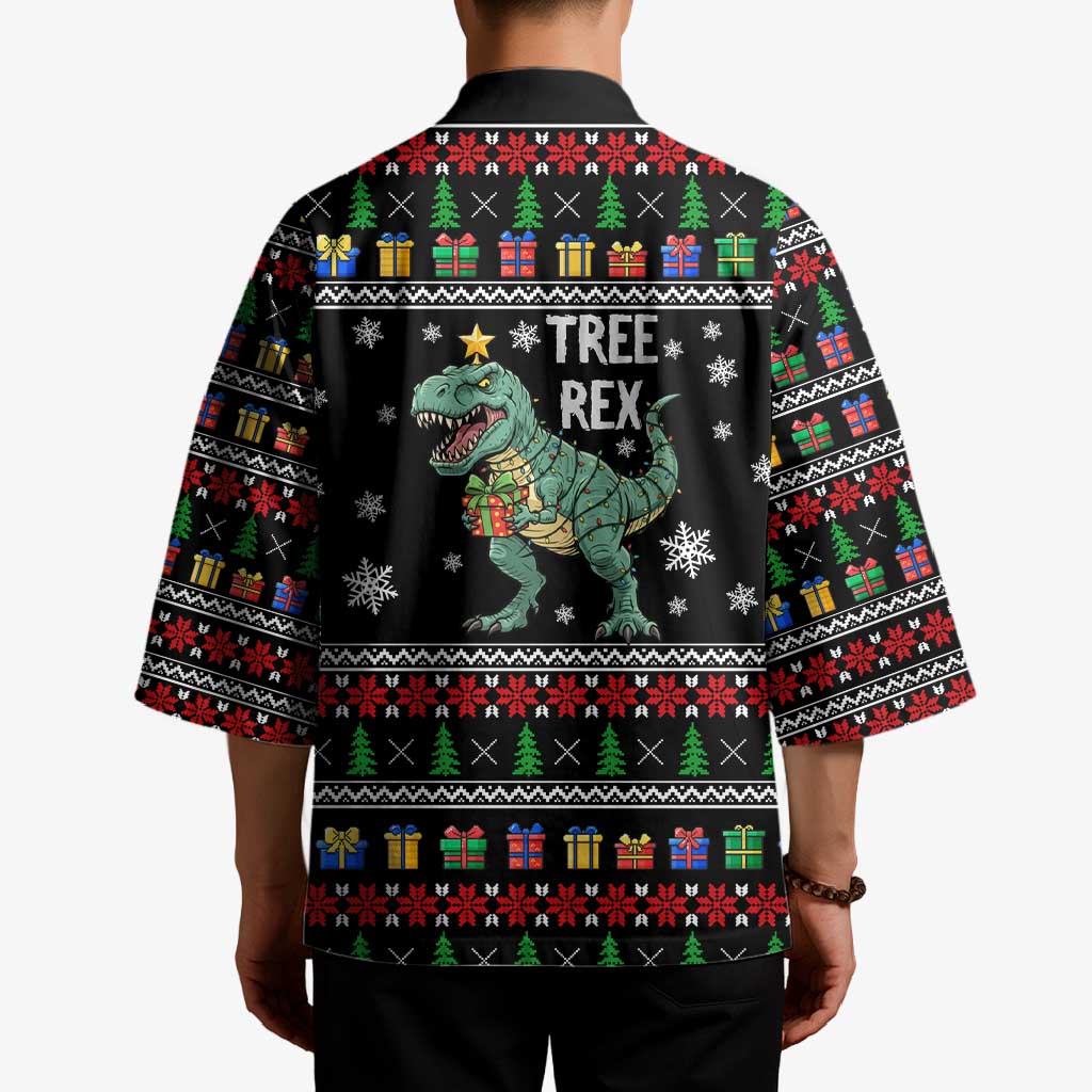 Tree Rex Christmas Kimono Xmas Holiday Patterns - Wonder Print Shop