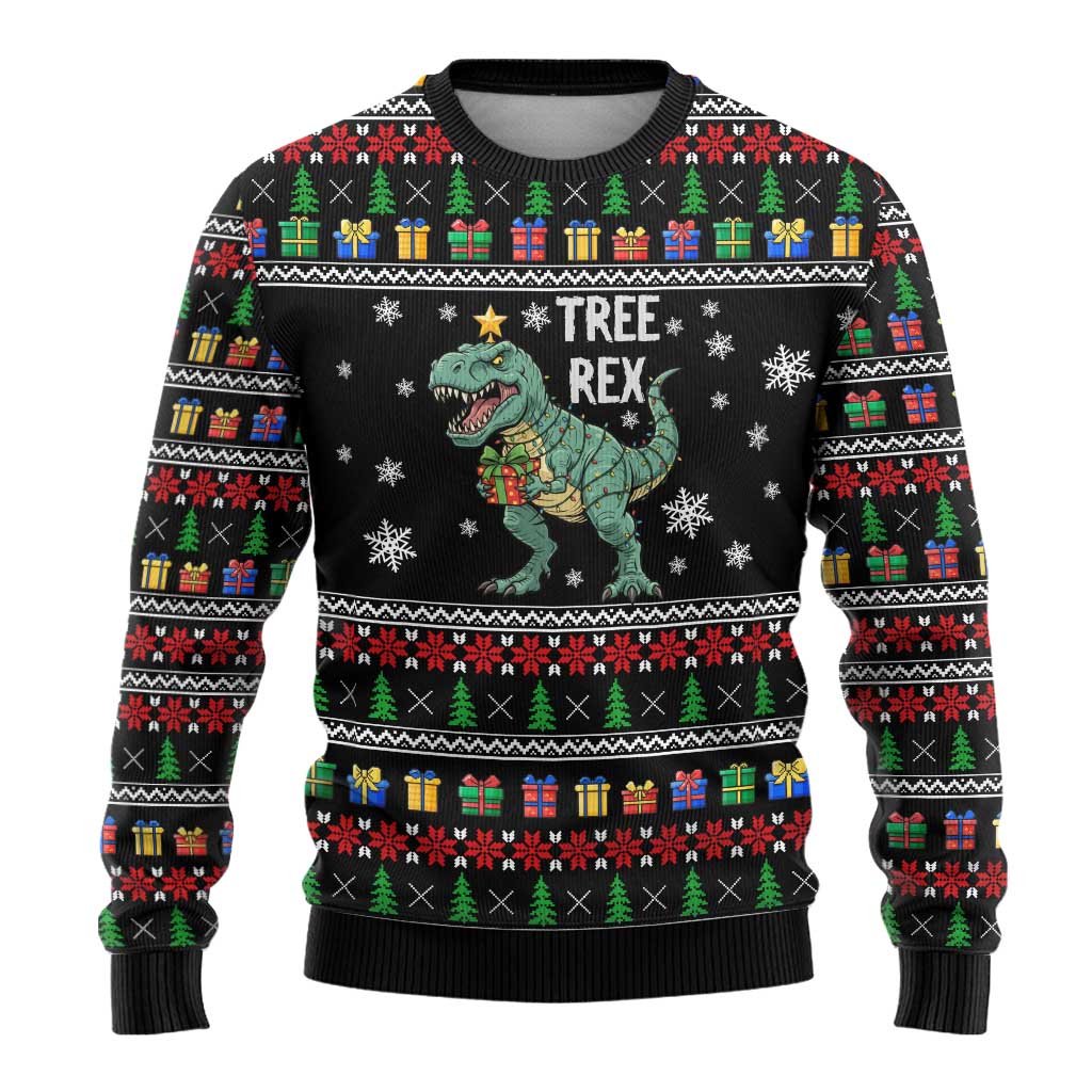 Tree Rex Christmas Ugly Christmas Sweater Xmas Holiday Patterns - Wonder Print Shop