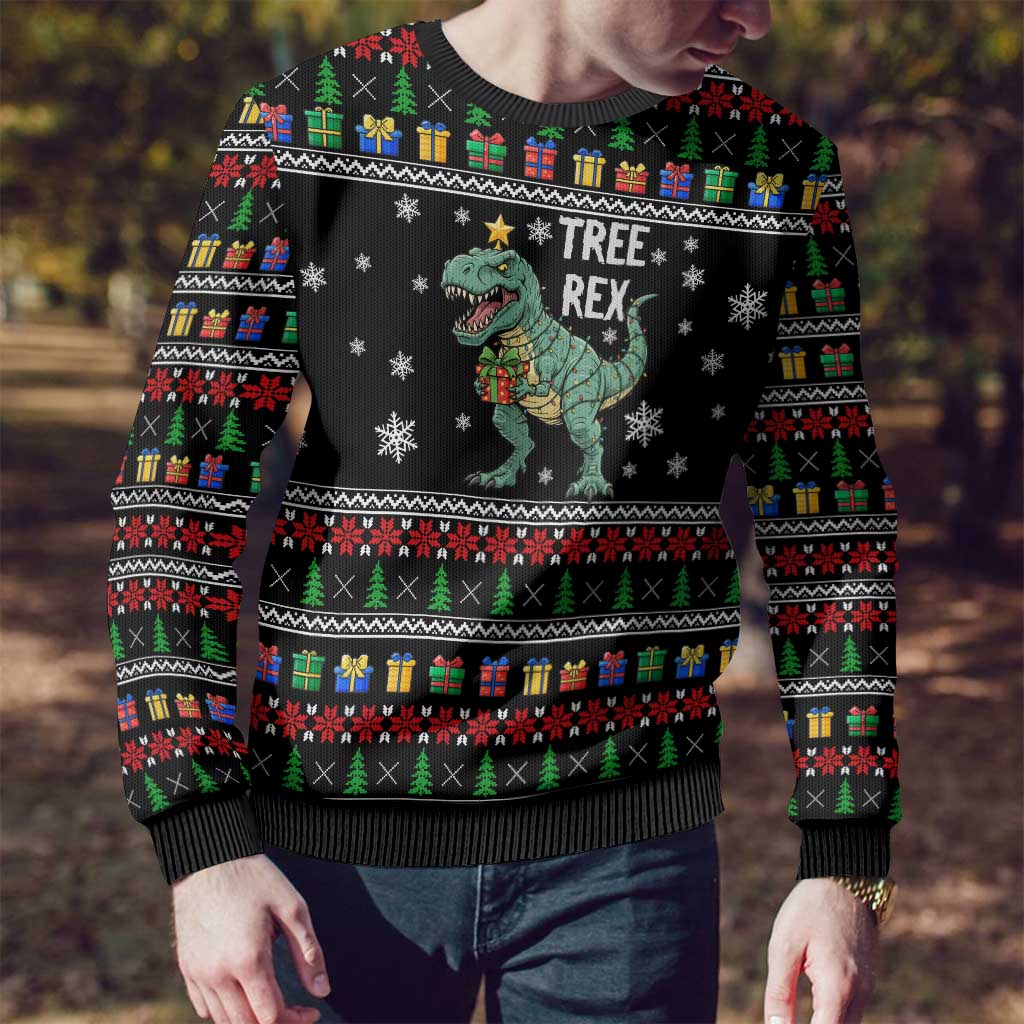 Tree Rex Christmas Ugly Christmas Sweater Xmas Holiday Patterns - Wonder Print Shop