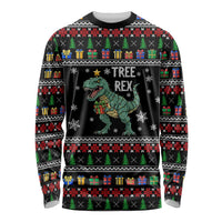Tree Rex Christmas Long Sleeve Shirt Xmas Holiday Patterns - Wonder Print Shop