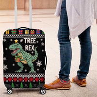 Tree Rex Christmas Luggage Cover Xmas Holiday Patterns - Wonder Print Shop