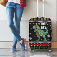 Tree Rex Christmas Luggage Cover Xmas Holiday Patterns - Wonder Print Shop