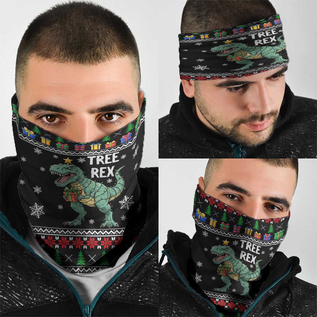 Tree Rex Christmas Neck Gaiter Xmas Holiday Patterns - Wonder Print Shop