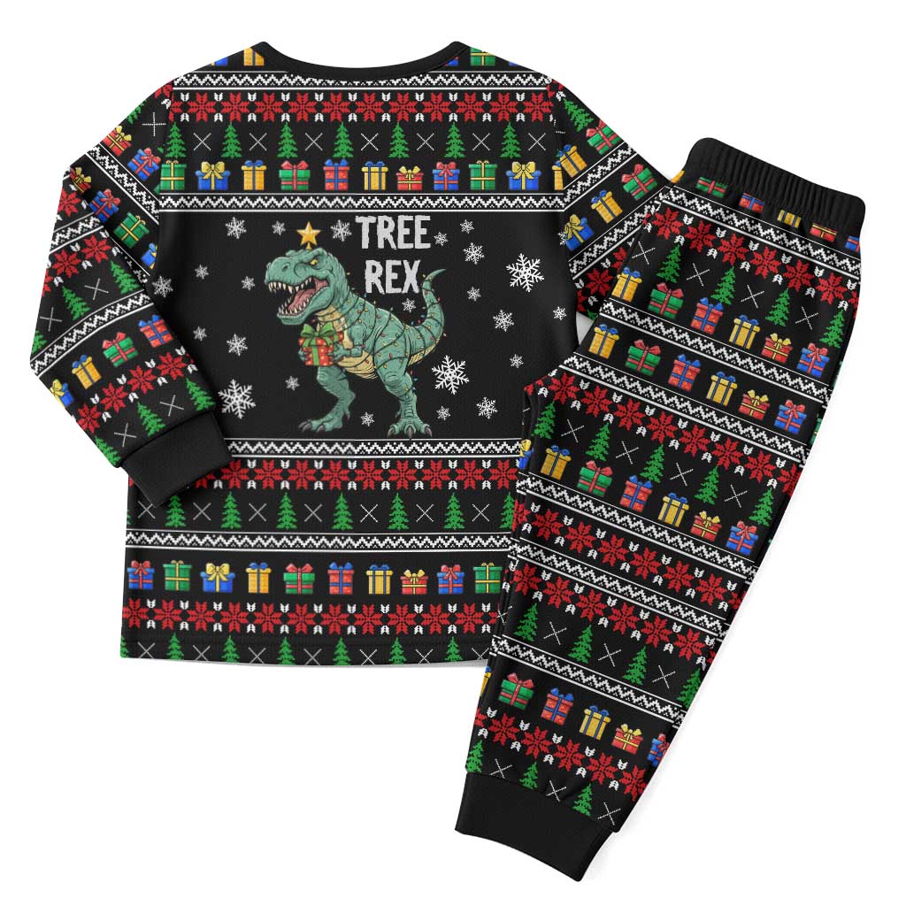 Tree Rex Christmas Pajama Set Xmas Holiday Patterns - Wonder Print Shop