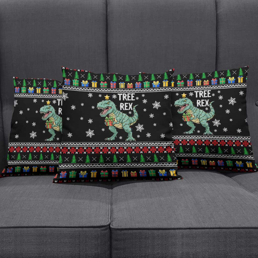 Tree Rex Christmas Pillow Cover Xmas Holiday Patterns - Wonder Print Shop