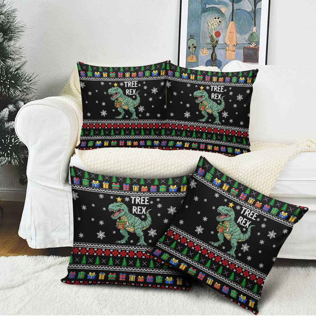 Tree Rex Christmas Pillow Cover Xmas Holiday Patterns - Wonder Print Shop