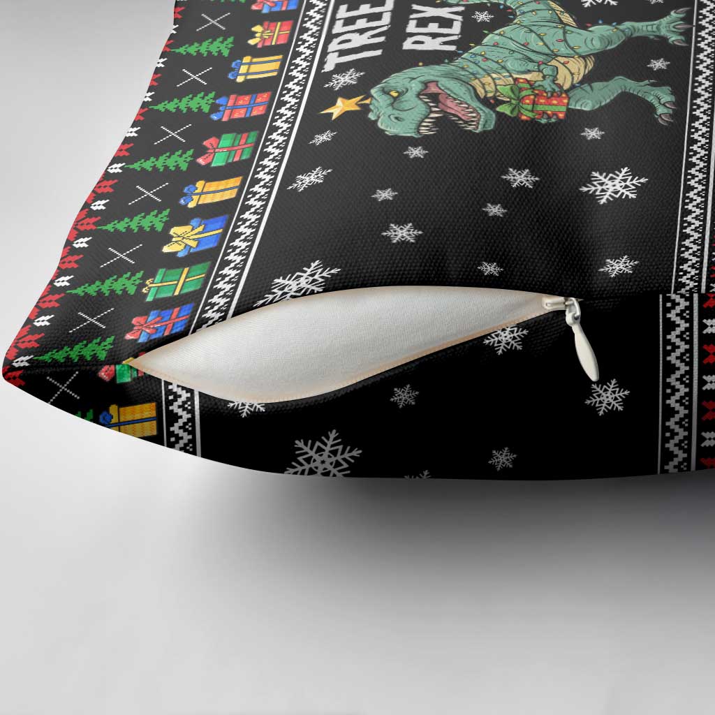 Tree Rex Christmas Pillow Cover Xmas Holiday Patterns - Wonder Print Shop