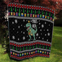 Tree Rex Christmas Quilt Xmas Holiday Patterns - Wonder Print Shop