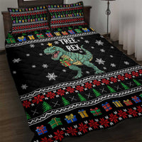 Tree Rex Christmas Quilt Bed Set Xmas Holiday Patterns - Wonder Print Shop