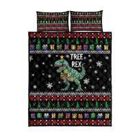 Tree Rex Christmas Quilt Bed Set Xmas Holiday Patterns - Wonder Print Shop