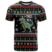 Tree Rex Christmas T Shirt Xmas Holiday Patterns - Wonder Print Shop