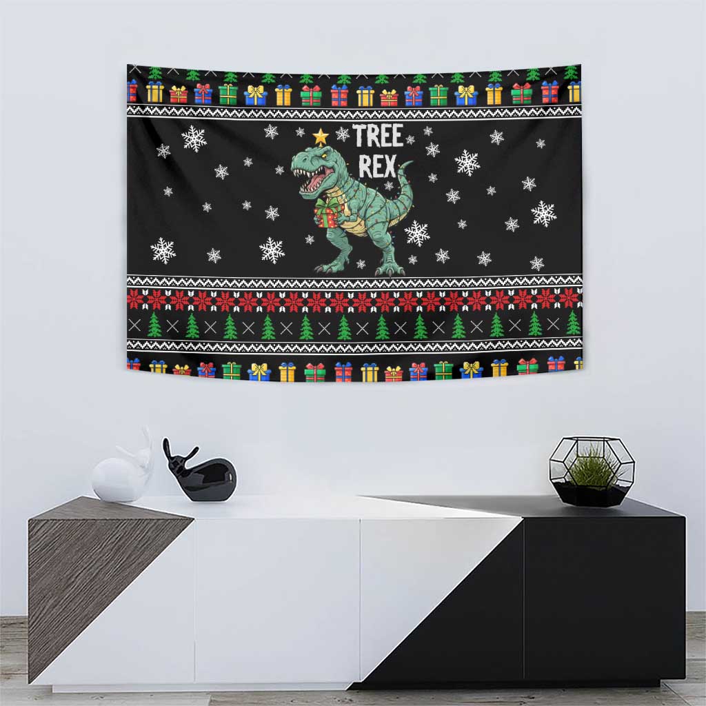 Tree Rex Christmas Tapestry Xmas Holiday Patterns - Wonder Print Shop