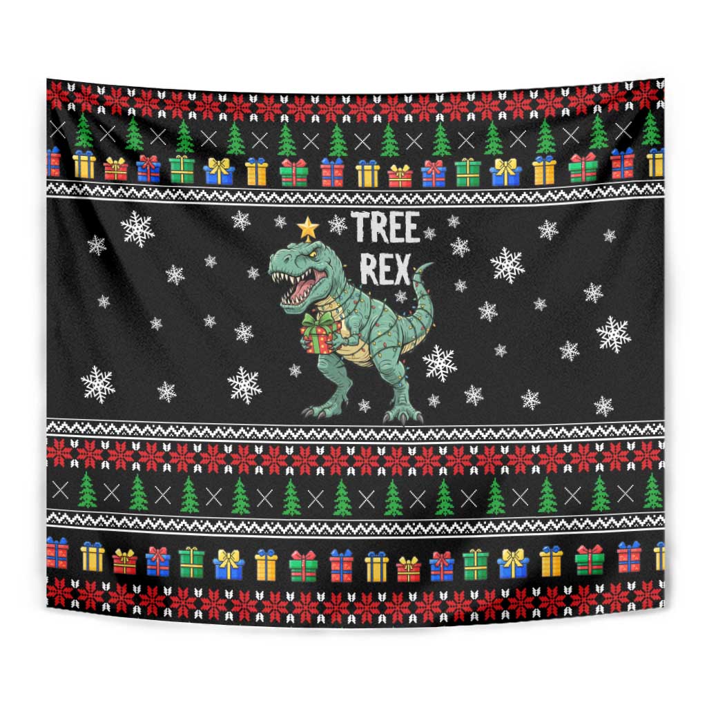 Tree Rex Christmas Tapestry Xmas Holiday Patterns - Wonder Print Shop